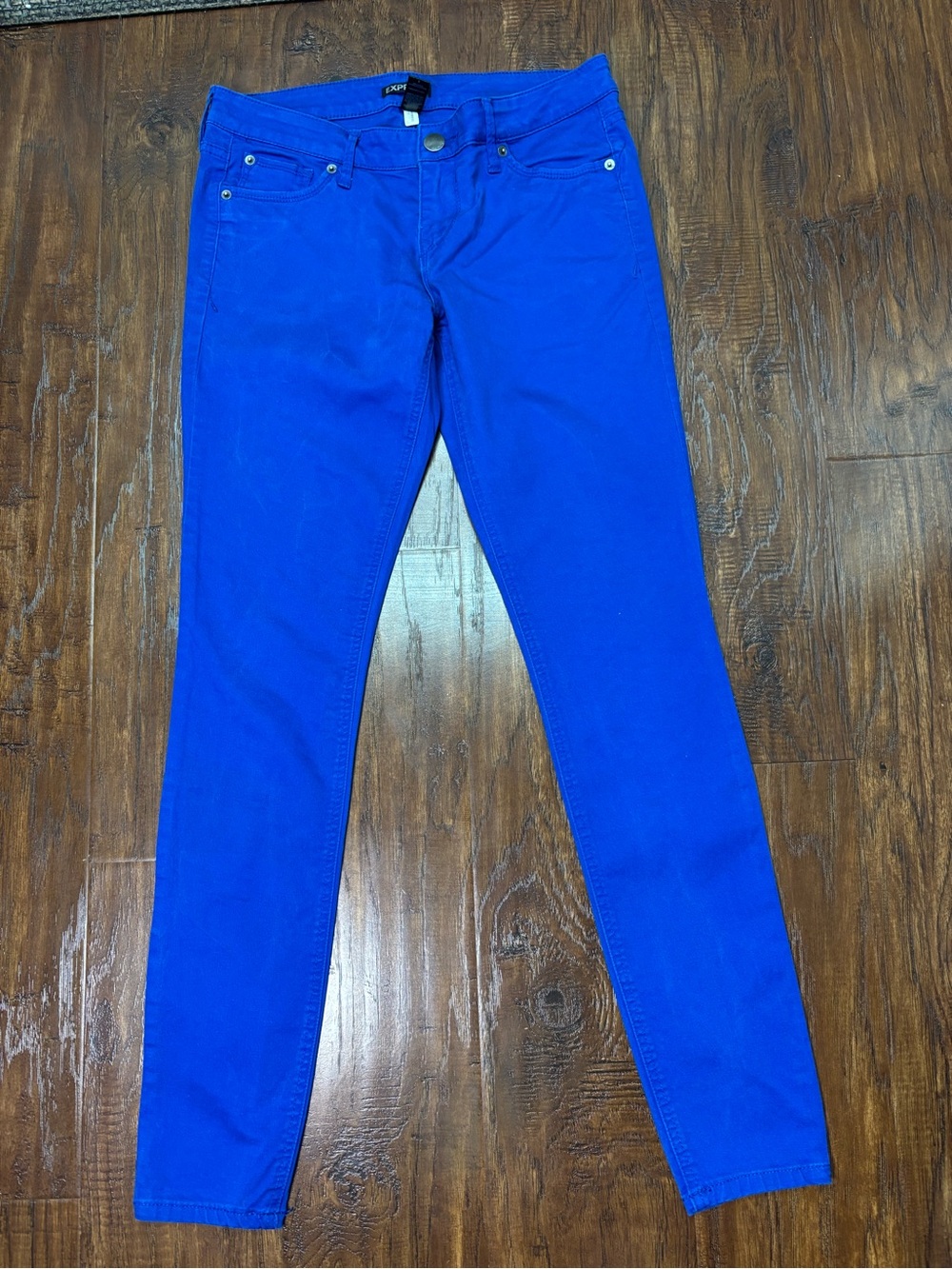 Express Women’s Royal Blue Skinny Jeans Size 8
